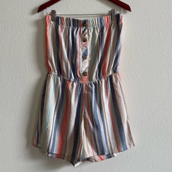 strapless romper - Picture 8 of 11